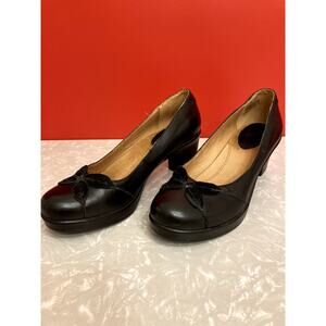 Kravings Black Leather Pumps, Women's Size 9M/EUR 39.5